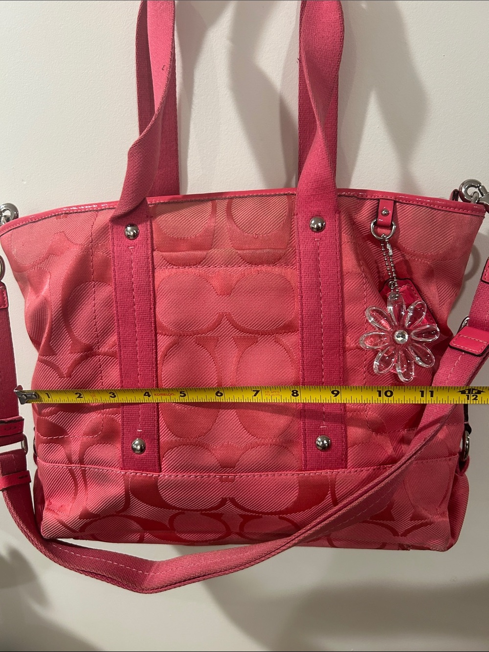 Coach pink Kyra Daisy signature tote - Picture 7 of 8